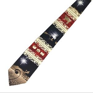 Eagles Wings Christian Christmas Noel Carole Men’s Neck Tie